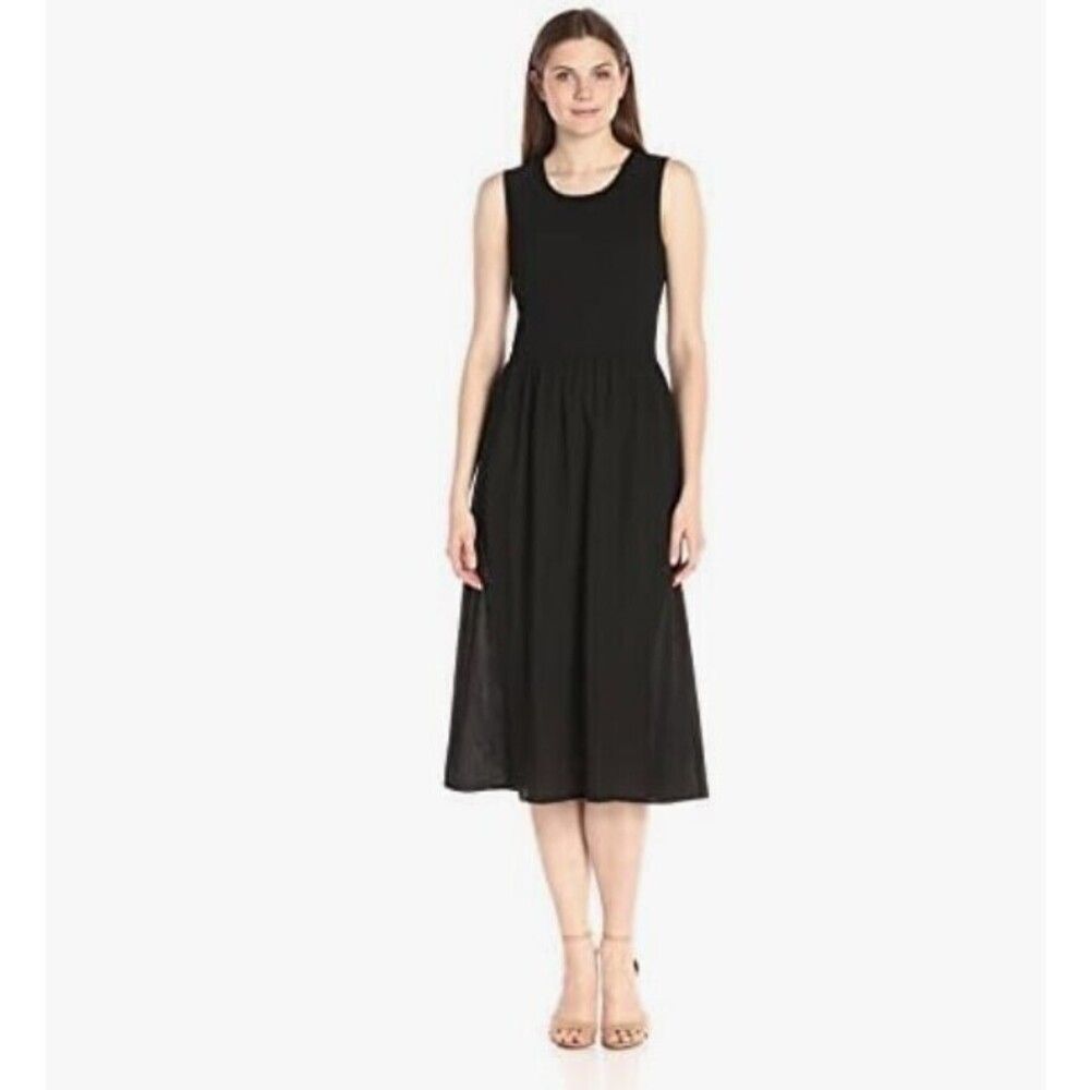 Sleeveless Smocked Midi Dress